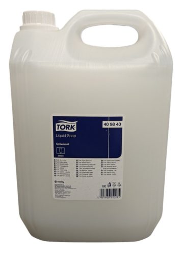 Filmop tölthető kézmosószappan adagoló, 1 liter, fehér  5 liter szappannal
