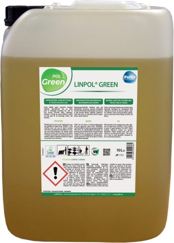 Linpol Green, 10 L, keménypadló fényesítő -ápolószer