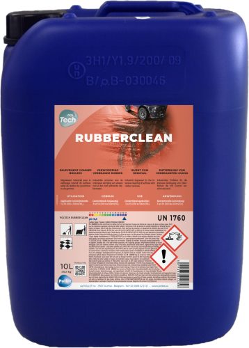 Poltech Rubberclean, 10 l, guminyom és erősen leragadt olajos szennyeződés eltávolítására ajánlott