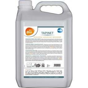   Polbio Tapinet, 5L, probiotikus hatásmechanizmusú habzó kárpittisztítószer kézi és egytárcsás tisztításra.