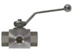 3 utas szelep, rozsdamentes 1/4"  500bar