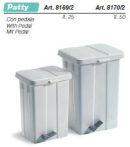 PATTY műanyag hulladékgyűjtő, 25l, fedővel, pedállal