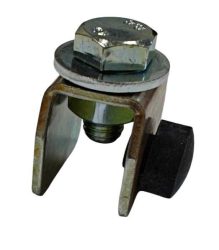 Ütköző "U" sínhez, 30mm, cink bevonatú acél